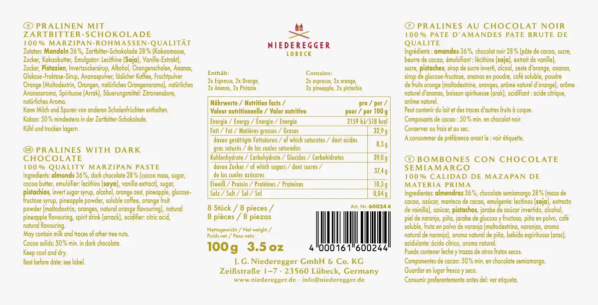 Bild 2 von Niederegger Marzipan-Eier-Variationen, 100 g