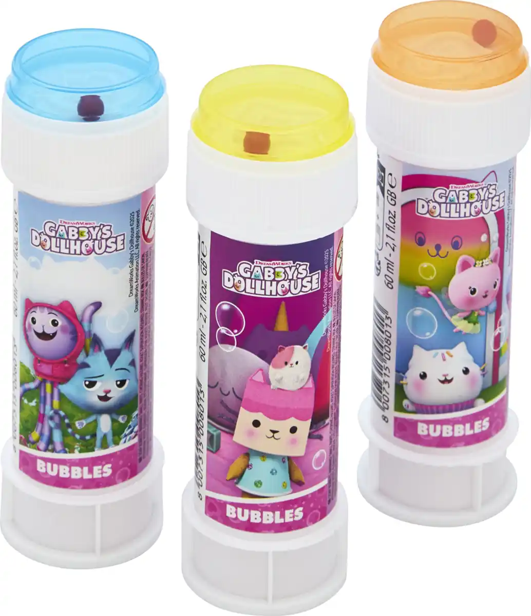 Bild 2 von Dulcop Seifenblasen Gabby's Dollhouse 3er-Set, 180 ml