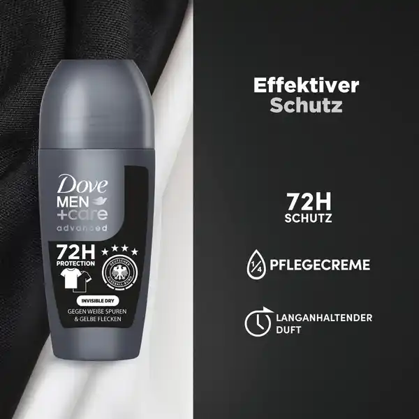 Bild 4 von Dove Men+Care Deo Roll-on Antitranspirant Clean Comfort, 50 ml