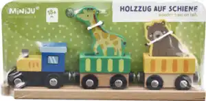 Miniju Holz Fahrzeuge auf Schiene