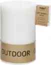 Bild 1 von IDEENWELT RubinL LED Outdoor Kerze Echtwachs weiss
