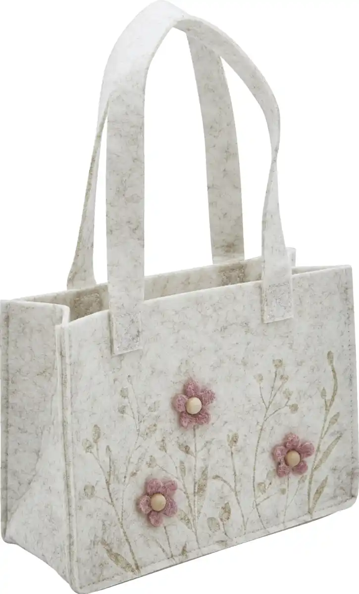 Bild 1 von IDEENWELT DekoW Blumen Filz Tasche