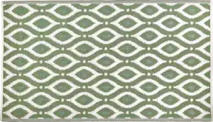 IDEENWELT Outdoorteppich salbei & creme