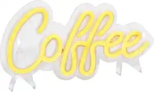 IDEENWELT LED-Neon-Leuchte Coffee