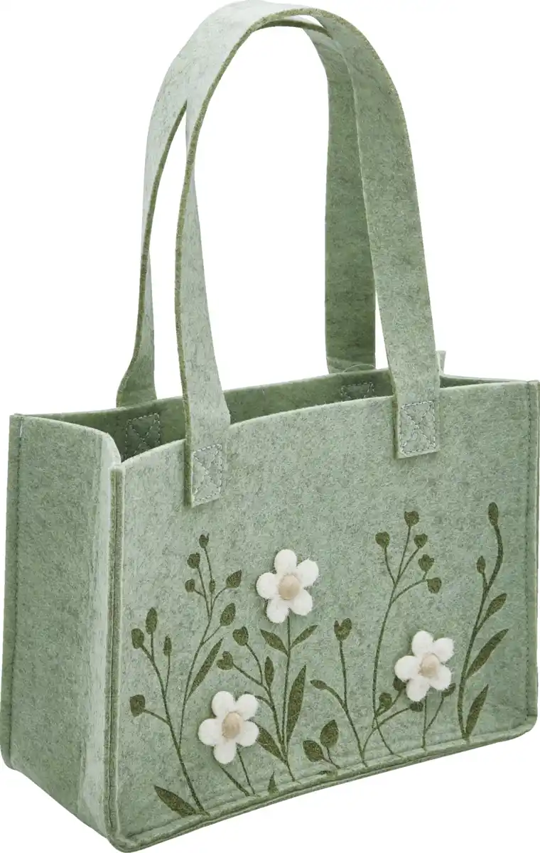 Bild 2 von IDEENWELT DekoW Blumen Filz Tasche