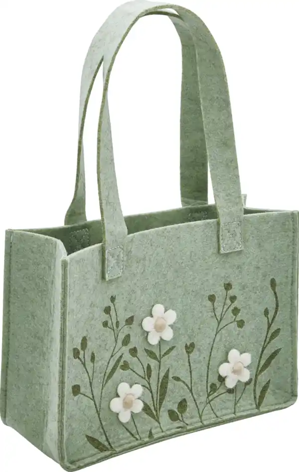 Bild 2 von IDEENWELT DekoW Blumen Filz Tasche