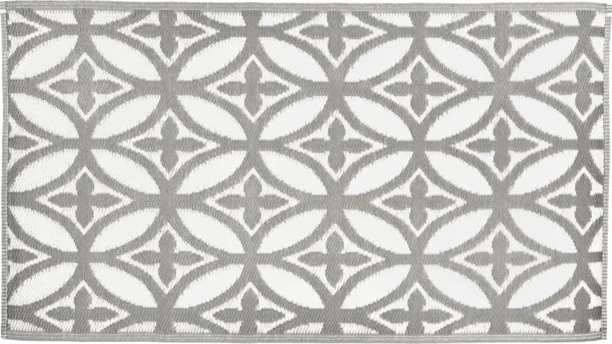 Bild 1 von IDEENWELT Outdoorteppich grau & weiß