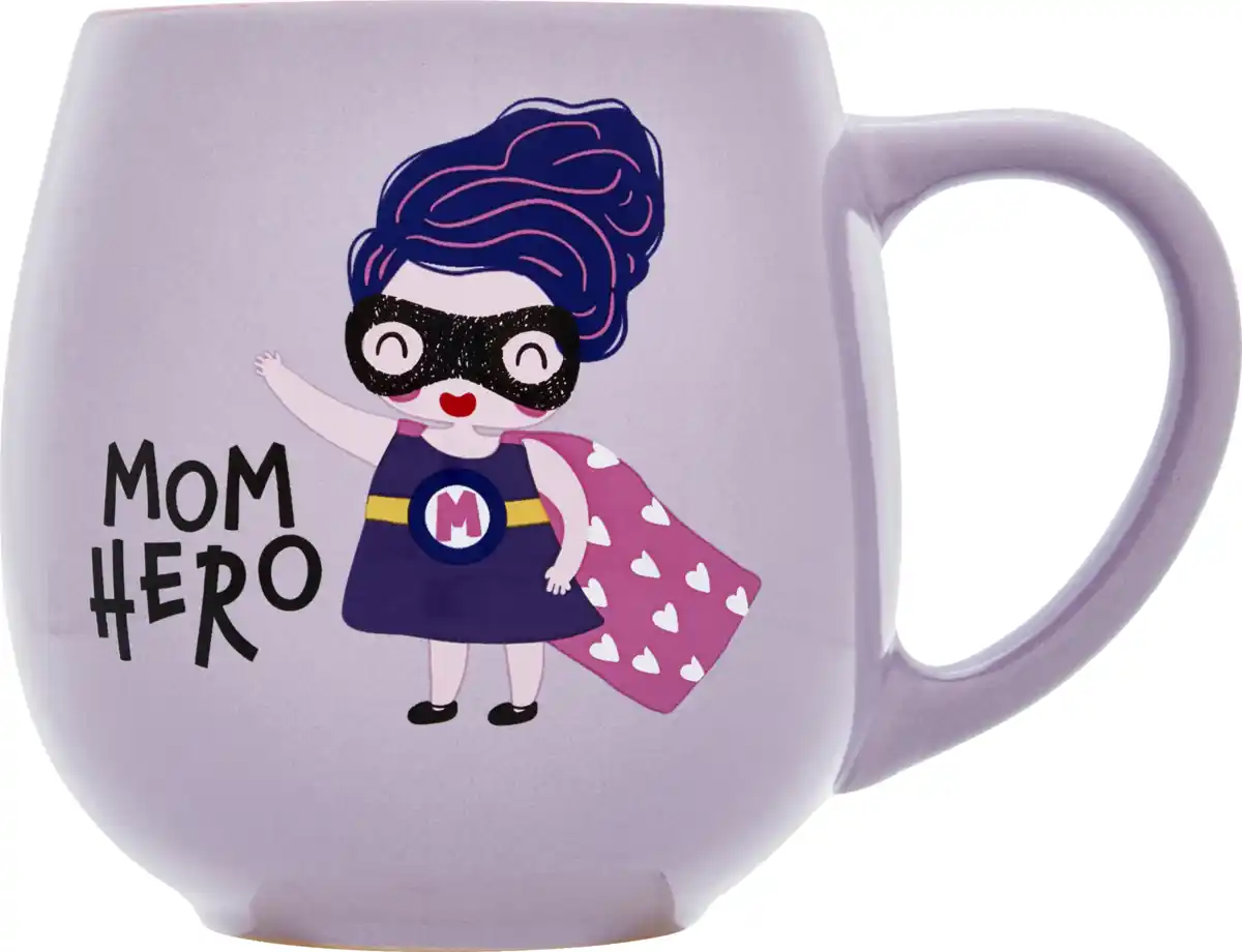 Bild 1 von IDEENWELT BAUCHIGE BECHER MOM HERO 450ML