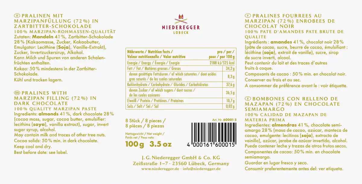 Bild 2 von Niederegger Marzipan Eier, 100 g