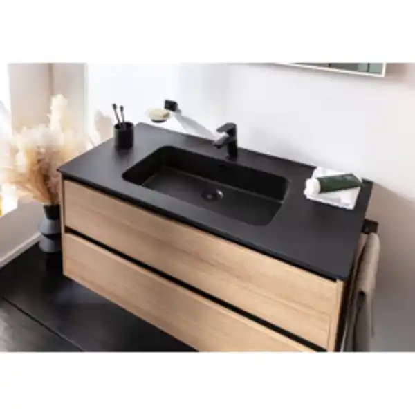 Bild 3 von FACKELMANN Gussmarmorbecken »VITA«, VITA Gussmarmor-Waschtisch