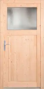 Panto Nebeneingangstür Holz 501 98 x 198 cm DIN Links