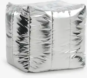 Pouf DAVINDE 40x45 Silber