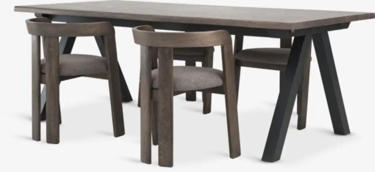 Bild 1 von SANDBY L210 Tisch eiche + 4 BOVRUP eiche/braun
