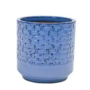 Pflanzgefäß »Flora«, ØxH: 24 x 25 cm, Keramik, blau