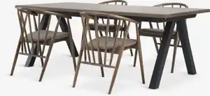 SANDBY L210 Tisch Eiche + 4 LYKSBORG Eiche