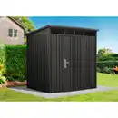 Bild 1 von Mr. GARDENER Gerätehaus »Premium Geräte-Pultdachhaus«, Metall, BxHxT: 197 x 201 x 146 cm (Außenmaße inkl. Dachüberstand)