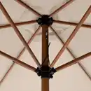 Bild 3 von DOPPLER Sonnenschirm »Life 305 Woodstyle Lift«, ØxH: 305 x 246 cm, abknickbar