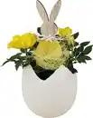 Bild 1 von Osterarrangement Rose im Porzellanei mit Hasendeko