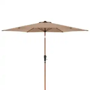 DOPPLER Sonnenschirm »Life 305 Woodstyle Lift«, ØxH: 305 x 246 cm, abknickbar