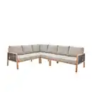 Bild 1 von CASAYA Eckloungeset »Solivio«, 5-teilig, Ropebespannung, Holzoptik/Aluminium