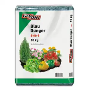 GO/ON! Blaudünger, 10 kg, für 150 m², schützt vor Nährstoffmangel