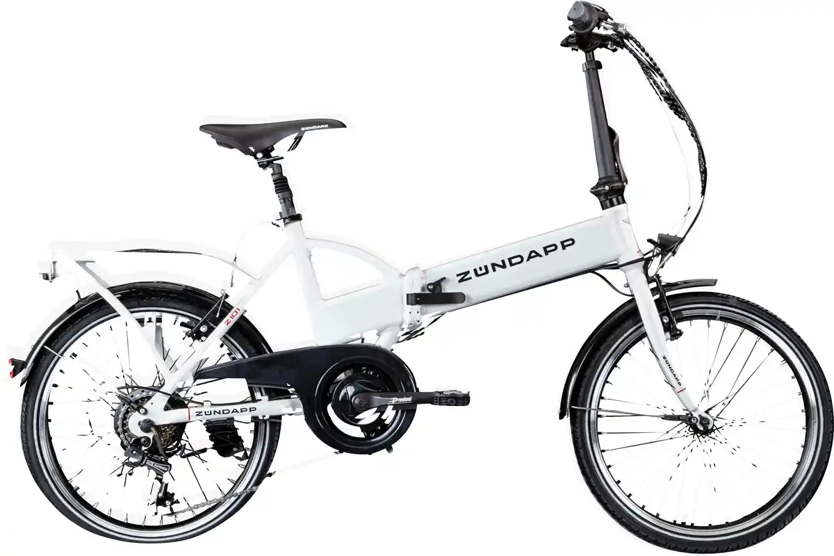 Bild 1 von Zündapp E-Bike Faltrad Z101 20 Zoll RH 37cm 6-Gang 270 Wh weiß