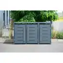 Bild 4 von Westmann Mülltonnenbox, für 3 x 240 L, BxTxH: 200 x 80 x 116 cm, anthrazit