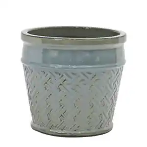 Pflanzgefäß »Edda«, ØxH: 38,5 x 34,5 cm, Keramik, grau