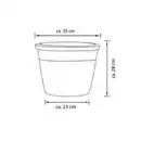 Bild 2 von hagebau Pflanzgefäß »Rose«, terrakotta, Rose, BxHxL: 35 x 28 x 35 cm