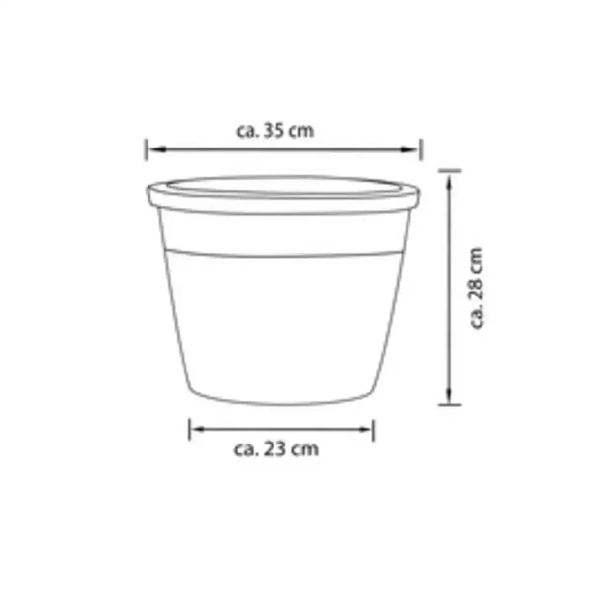 Bild 2 von hagebau Pflanzgefäß »Rose«, terrakotta, Rose, BxHxL: 35 x 28 x 35 cm