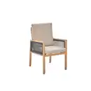 Bild 1 von CASAYA Loungesessel »Solivio«, inkl. Auflagen, Ropebespannung, Aluminium, holzoptik