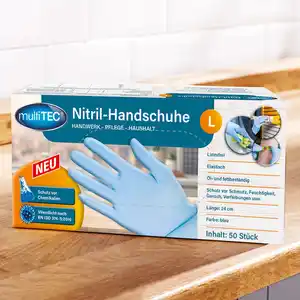 Multitec Puderfreie Nitril-Handschuhe 50er