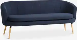 Sofa GISTRUP 3-Sitzer dunkelblau Stoff