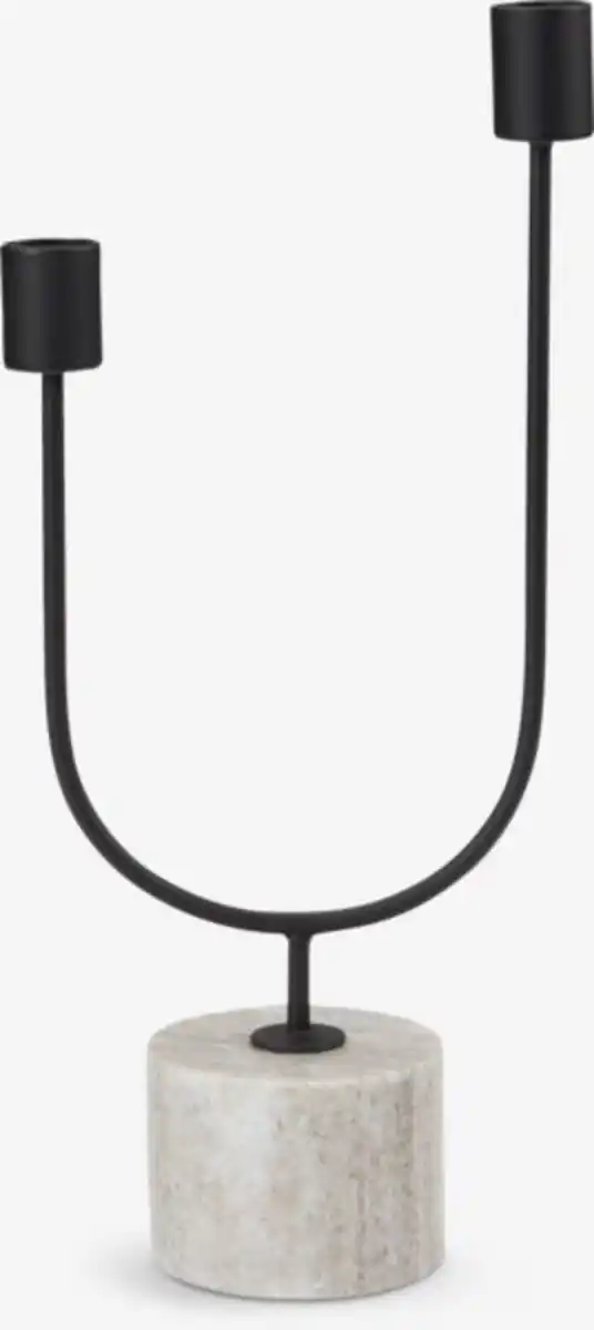 Bild 1 von Kerzenständer KURT B15xL7xH33cm schwarz