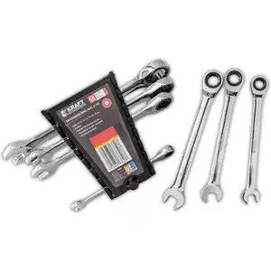 Kraft Werkzeuge Ratschenschlüssel-Satz 7-tlg.