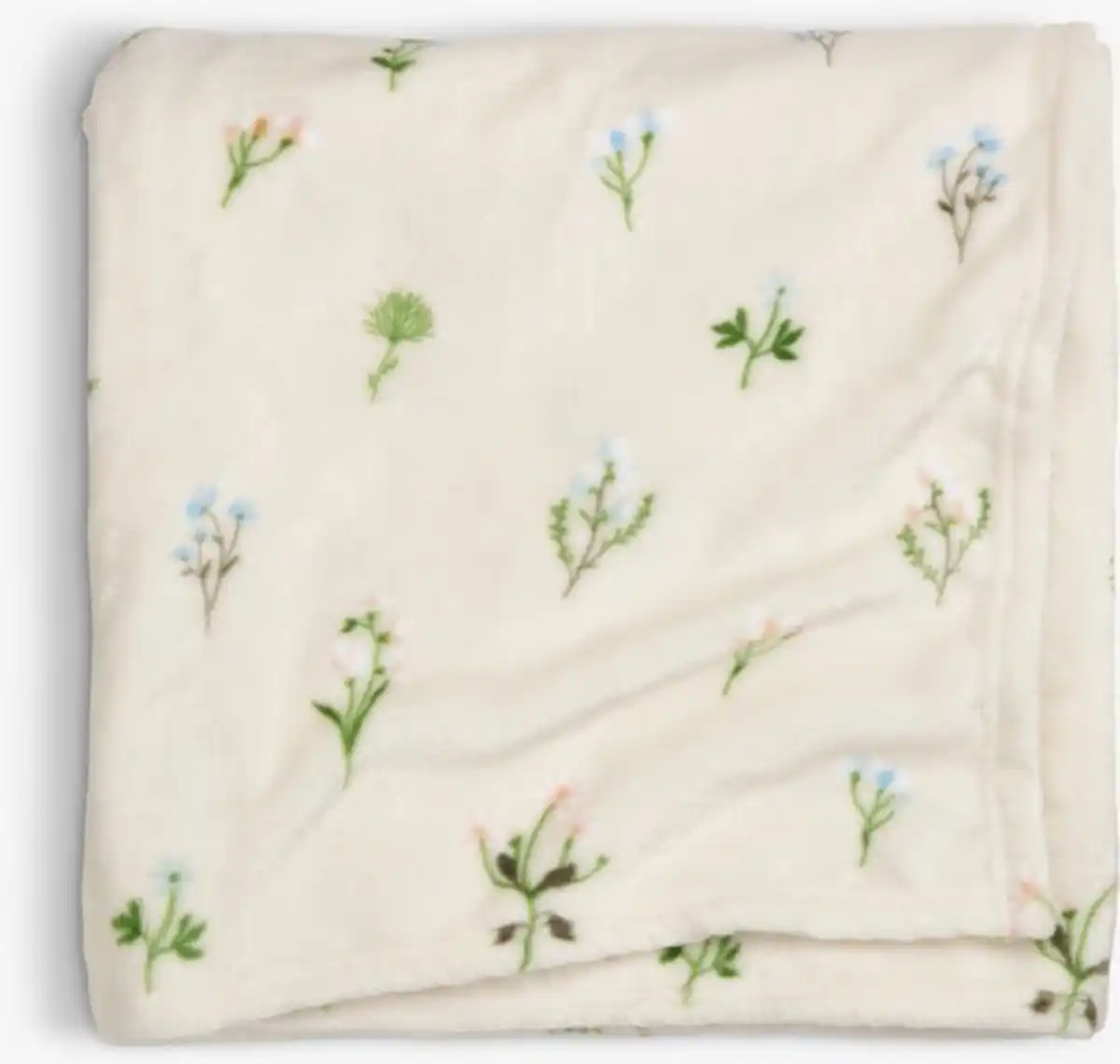 Bild 1 von Fleecedecke ENGSOLEI 130x170 weiß/grün