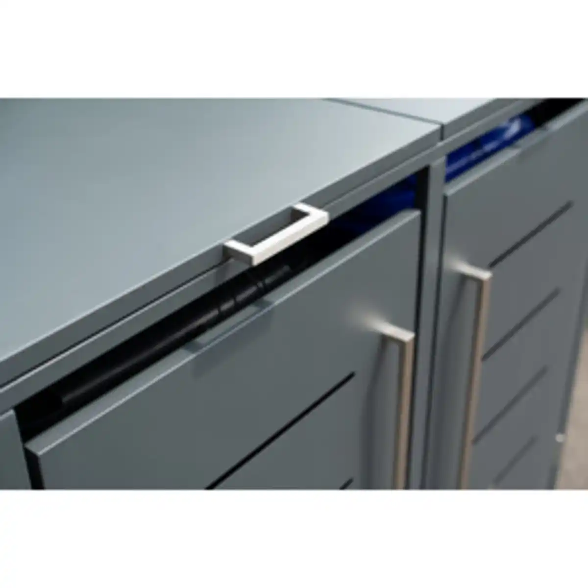 Bild 3 von Westmann Mülltonnenbox, für 4 x 240 L, BxTxH: 264 x 80 x 116 cm, anthrazit