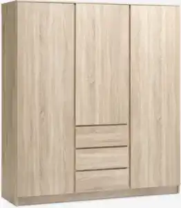 Kleiderschrank LIMFJORDEN 180x200 Kombi Eiche hell