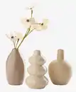 Bild 1 von Vase AMUNDSEN Ø6xH10 cm beige 3Stk/Pack.