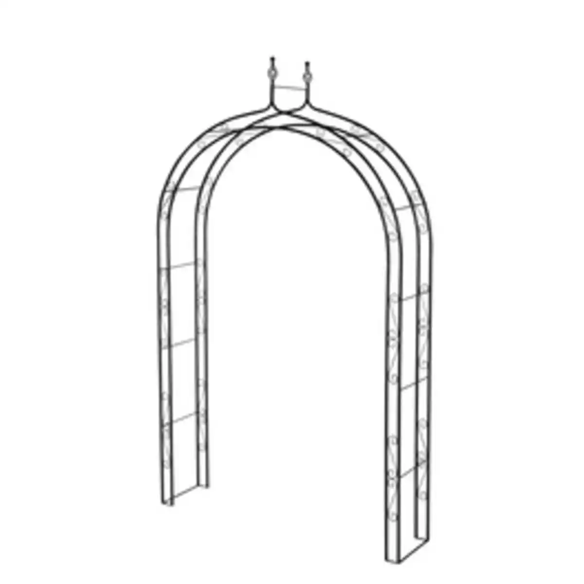 Bild 1 von SIENA GARDEN Rosenbogen »Oxford«, B x T x H: x 39 x 79 cm, Metall