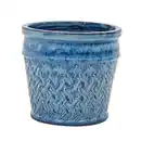 Bild 1 von Pflanzgefäß »Edda«, ØxH: 25,5 x 22,5 cm, Keramik, blau