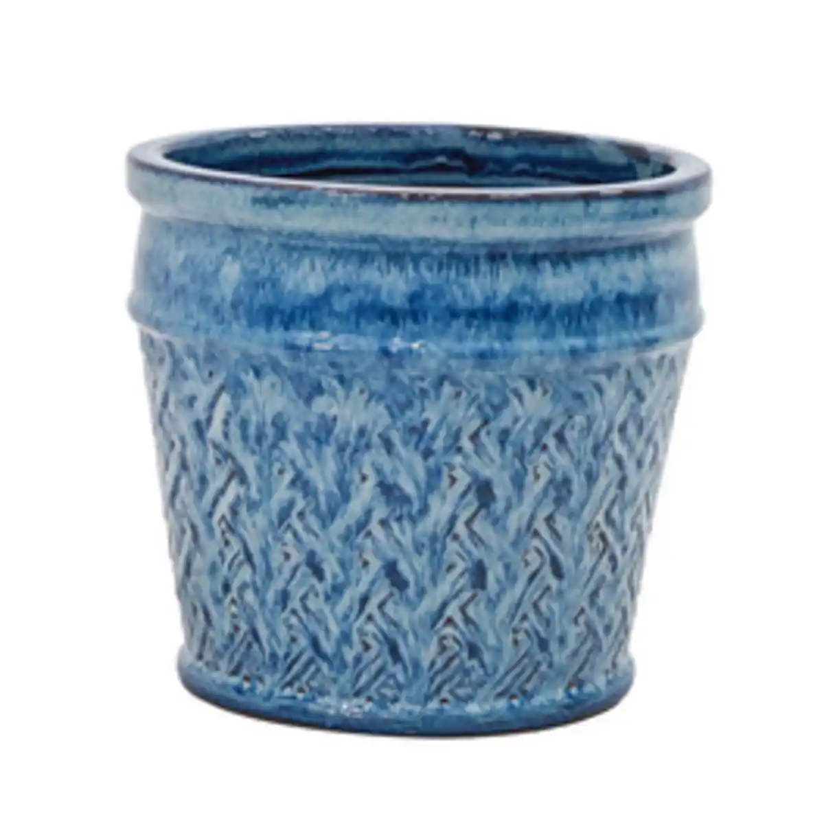 Bild 1 von Pflanzgefäß »Edda«, ØxH: 25,5 x 22,5 cm, Keramik, blau