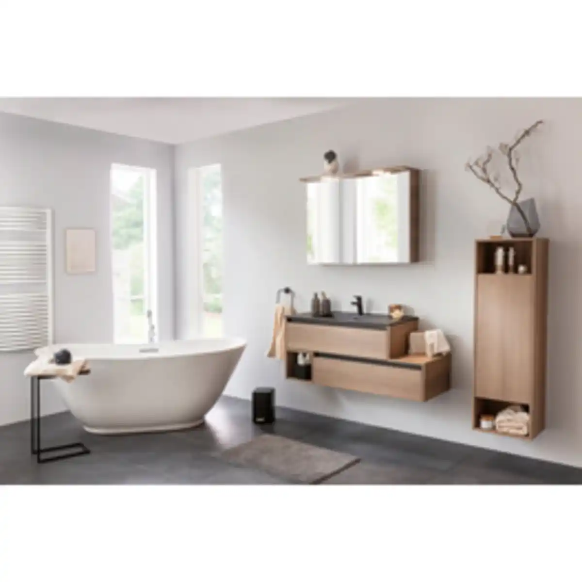 Bild 2 von FACKELMANN Midischrank »VITA«, VITA H-Midi re., 2 Fächer, 402x1257x320