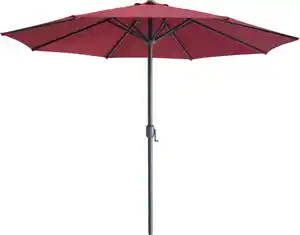 Primaster Sonnenschirm Kreta dunkelrot Ø 300 cm