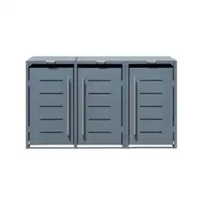 Westmann Mülltonnenbox, für 3 x 240 L, BxTxH: 200 x 80 x 116 cm, anthrazit