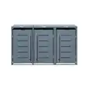 Bild 1 von Westmann Mülltonnenbox, für 3 x 240 L, BxTxH: 200 x 80 x 116 cm, anthrazit