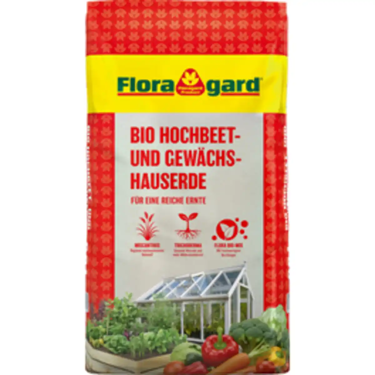 Bild 1 von FLORAGARD Hochbeet- und Gewächshauserde, Bio, 60 Liter