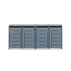 Westmann Mülltonnenbox, für 4 x 240 L, BxTxH: 264 x 80 x 116 cm, anthrazit