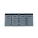 Bild 1 von Westmann Mülltonnenbox, für 4 x 240 L, BxTxH: 264 x 80 x 116 cm, anthrazit