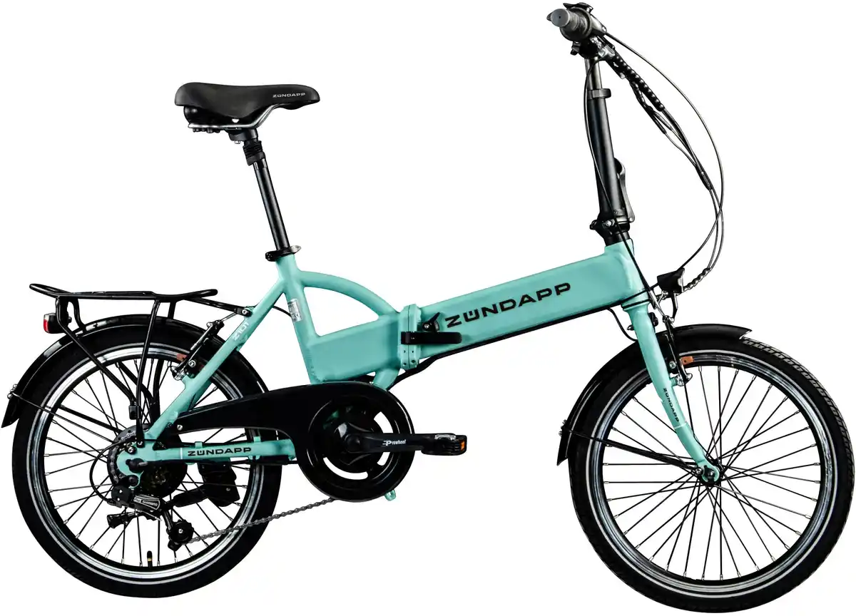 Bild 1 von Zündapp E-Bike Faltrad Z101 20 Zoll RH 37cm 6-Gang 270 Wh hellgrün